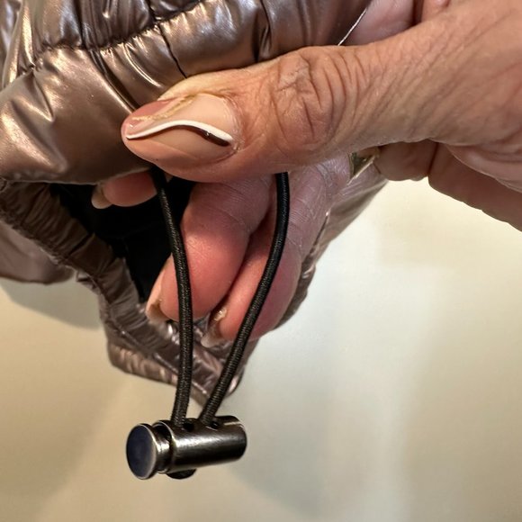 "A New Day" Metallic Mid Length Puffer Jacket - Picture 4 of 5